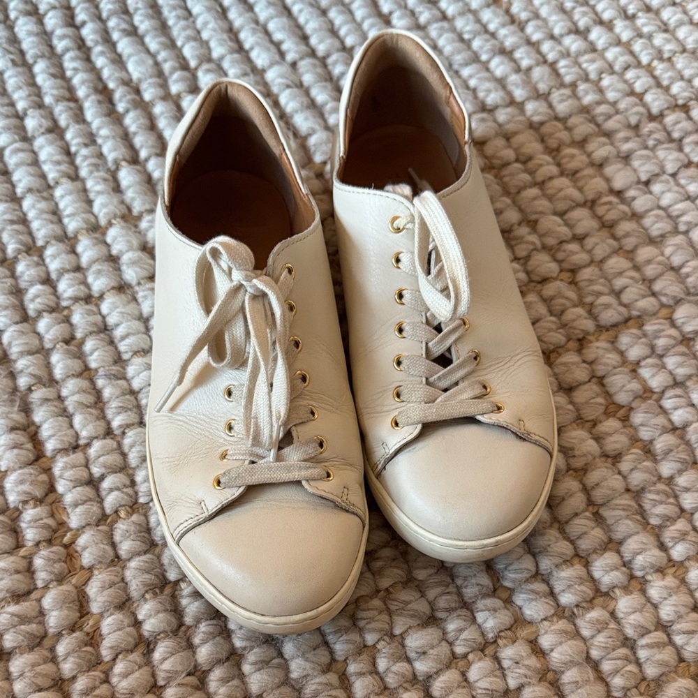 Sezane Cream Sneakers